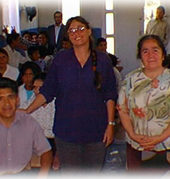 Pastor Ramiro, Diane and Sra Rosa - Neltume Church