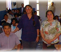 Pastor Ramiro, Diane and Sra Rosa - Neltume Church